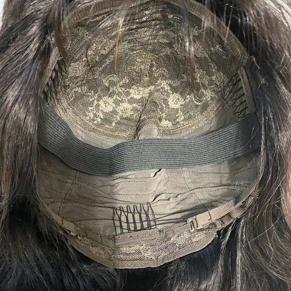 8 Inch Human Hair Wig with Bangs None Lace Front With Band Glue-less Short Bob - Picture 8 of 8